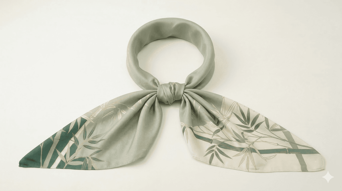 Take (Bamboo) Elegance - Graceful Japanese Motif Hijab - 1