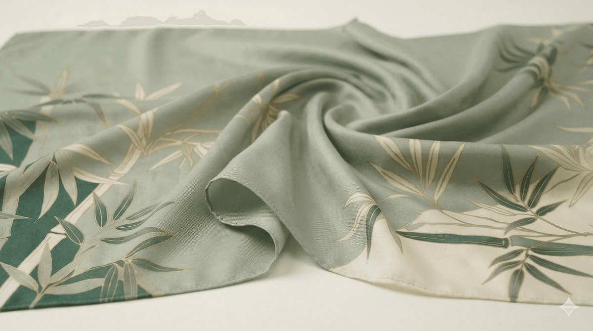 Take (Bamboo) Elegance - Graceful Japanese Motif Hijab - 3