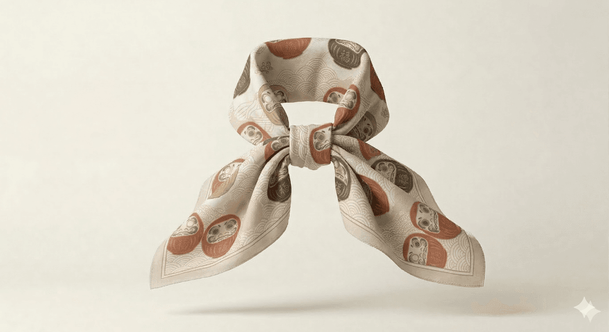 Daruma Motif Hijab - 1