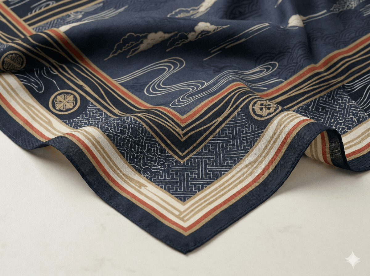 Oedo Japanese Pattern Hijab - 3